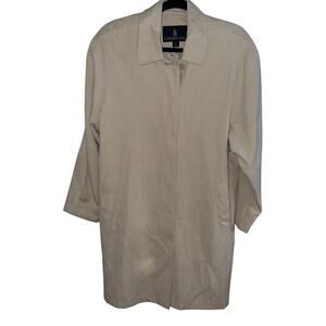 London Fog Beige Lightweight Raincoat Large